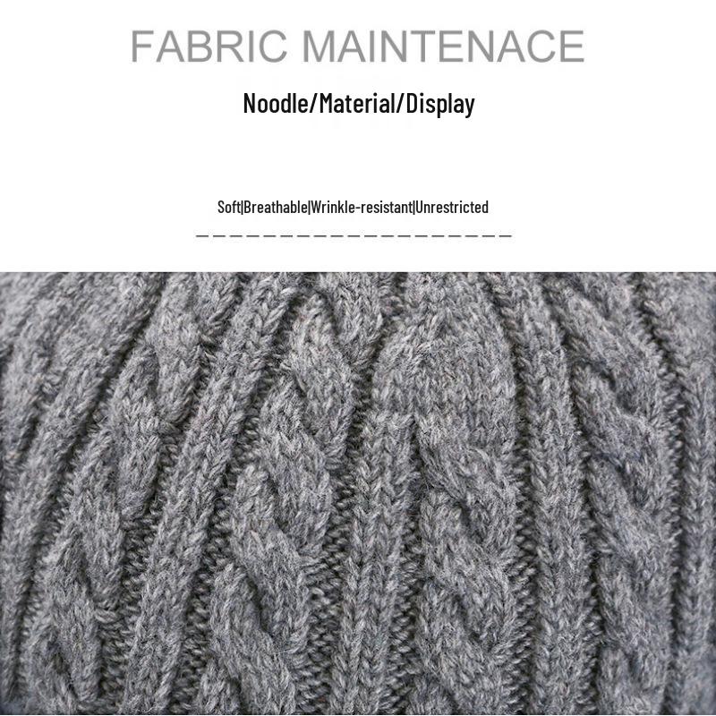 Căciulă de iarnă pentru bărbați pentru seniori - Catifea groasă, rezistentă la frig, căciulă lână rezistentă la vânt