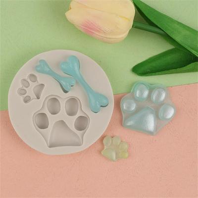 1~10PCS Moules de Cuisson Os Patte de Chien Moule en Silicone Outils de Décoration de Gâteau Coupe-Biscuit Accessoire de Pâtisserie Accessoires de Cuisine