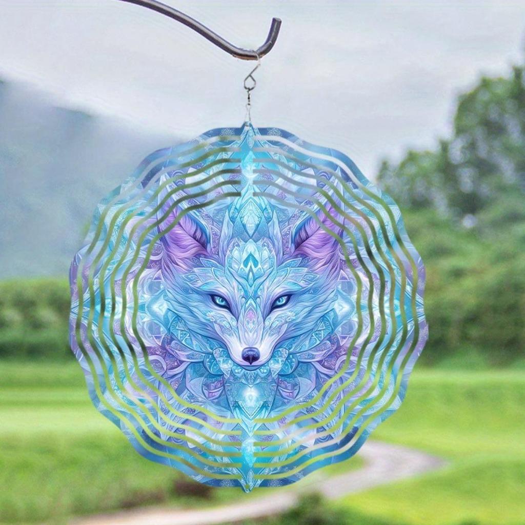 10 Inch Hanging Wind Chime for Outdoor Decor Artistic Patio Lawn Garden Decoration Rotating Hook Elegant Dynamic Design Gift for Friends