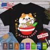 Kawaii Kitty Enjoying Ramen On a Tee: Noodle Japan T Shirt Anime Manga Cosplay