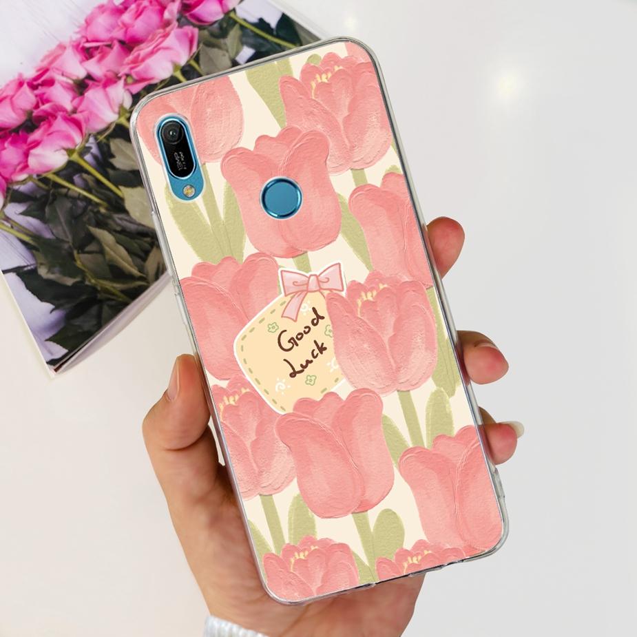For Huawei Y6 2019 Case Y6 Prime 2019 Fashion Painted Cover Clear Silicone Phone Case For Huawei Y6s 2019 Y6 Pro 2019 Soft Shell