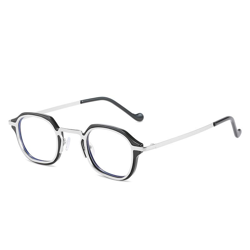 Blue Light Computer Glasses Men  Metal Round Frame Myopia Glasses Women Vintage Optical Nearsighted Eyeglasses 0 To -600