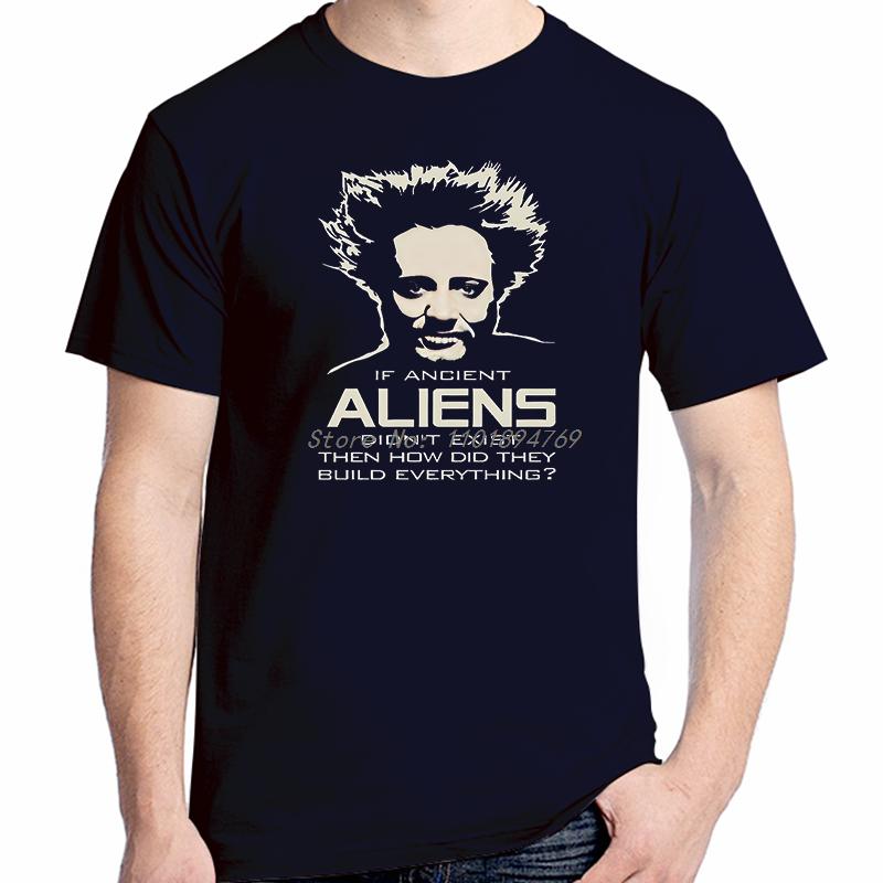 Giorgio Tsoukalos T Shirt Ancient Alien Astronauts Ufo Space Classic Graphic T Shirts Summer Unisexs Cotton Short Sleeve Tshirt