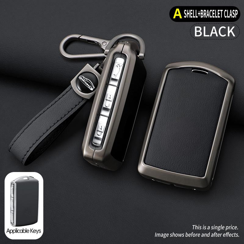 Metal Car Smart Remote Key Case Full Cover Protection Holder Shell for Volvo Polestar 2 Polestar 3 2023 2024 Keyless Keychain