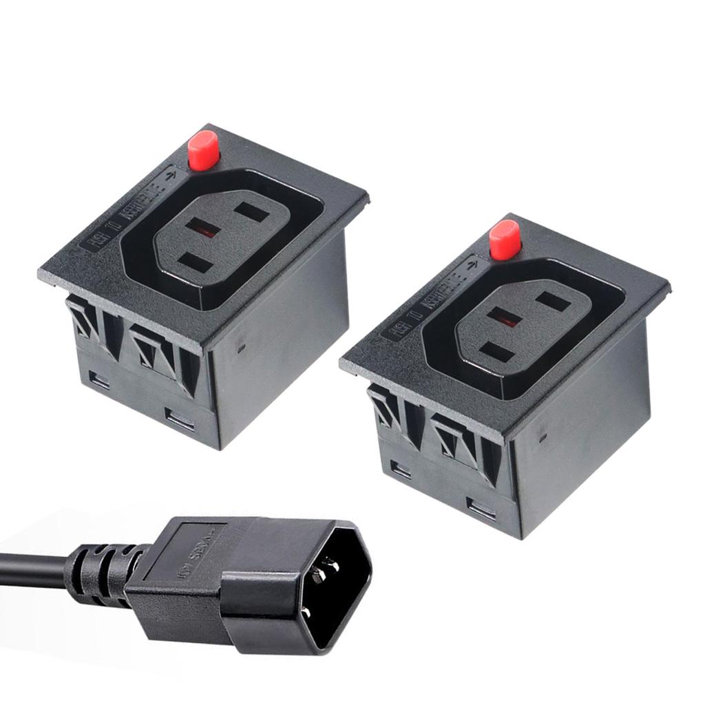 C13 PDU Cabinet Power Strip with C14 Tail and Anti-Pull-Out Socket