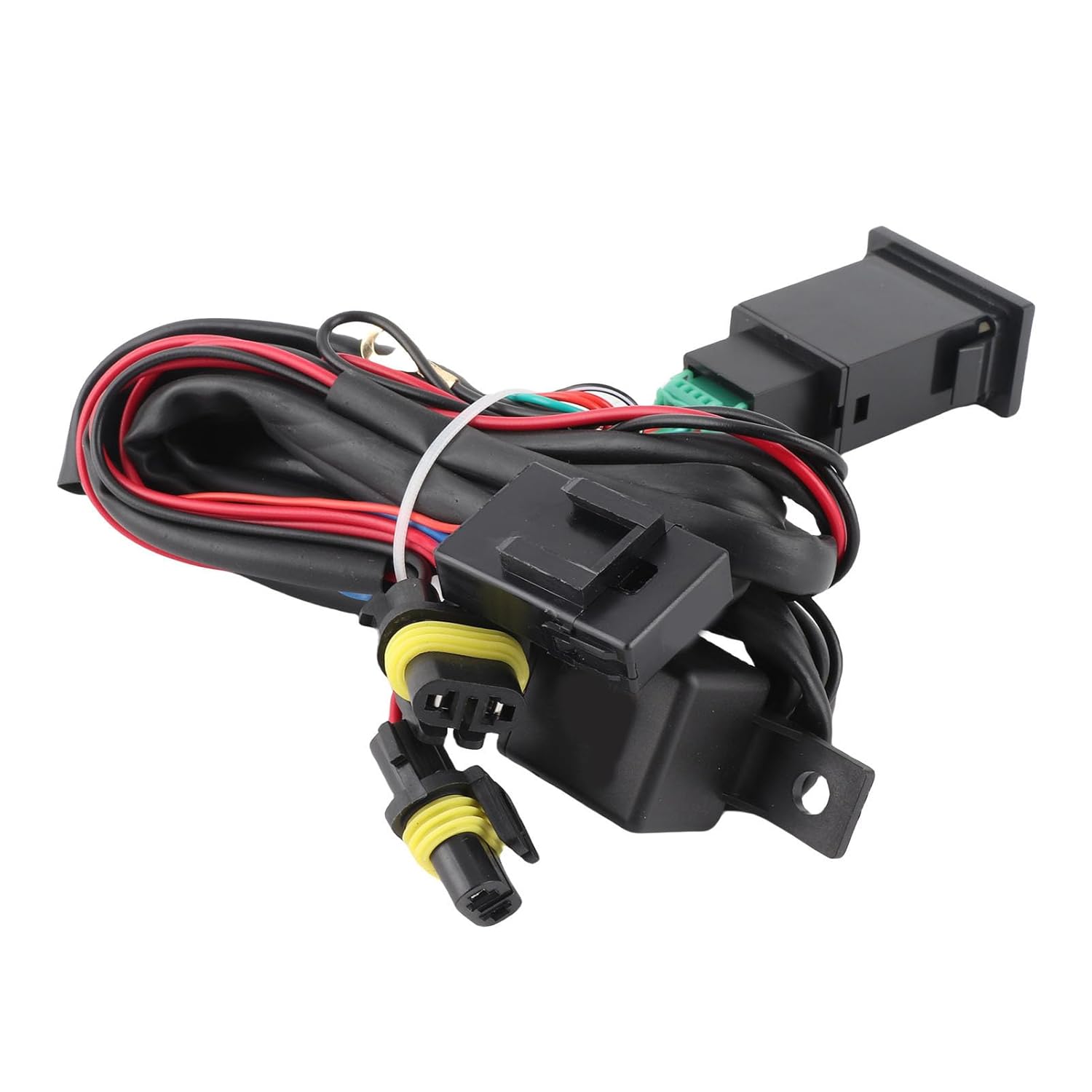 Estink 12V Автомобильный светодиодный переключатель Вкл/Выкл Жгут проводов реле для противотуманной фары