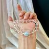 Vintage High Quality Vitreous Natural White Crystal Natural Aquamarine Bracelet Women'S Bracelet