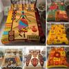 African Woman King Queen Duvet Cover Retro Exotic Tribal Black Girl Pattern Bedding Set Africa Polyester Quilt Cover Pillowcase
