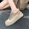 Platform Casual Board Shoes Autumn New Breathable Muffin Light and Comfortable Student Milk Cover