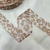 European & American Trend Leopard Print Letter Polyester Ribbed Edge Ribbon - Colorful Clothing & Home Textile Ribbon