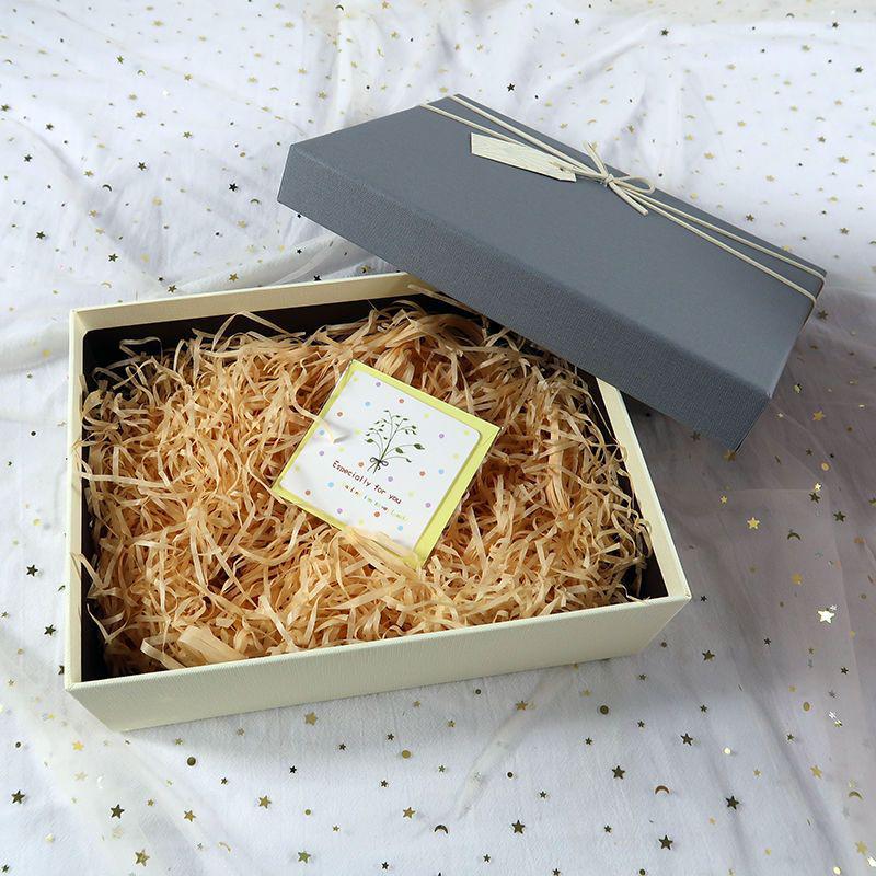 Qixi Valentine's or Birthday Gift Box for Girlfriend/Boyfriend - Simple Empty Packaging Box