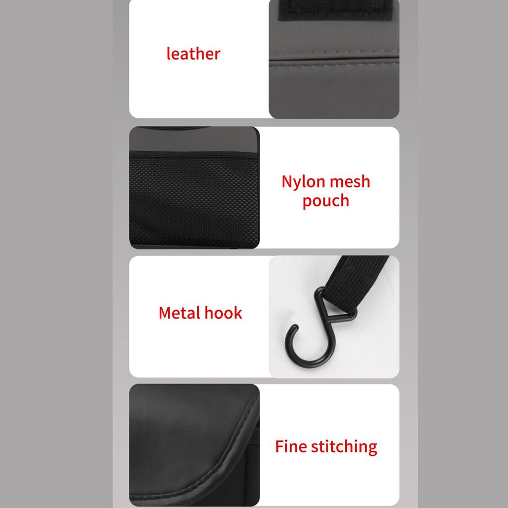 Car Organizer Between Front Seats PU Leather Container With Compartments Between The Seat Storage Bag For Snack Key Cup Purse