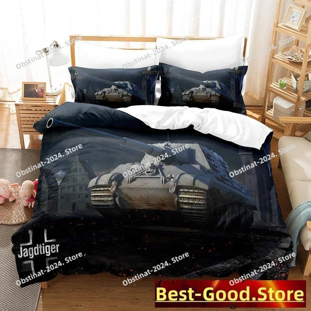 World Of Tanks Bedding set Printed Duvet Cover Pillowcase Single Double Queen Super King Size Sets
