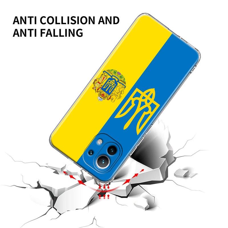 Ukraine Flagge Silikonhülle Für Xiaomi Mi 11 Note 10 10T 9 9T 12 Pro Lite Poco X3 F3 M3 Klare Hülle Redmi 9 9A 9C 10 Hülle Ukraine