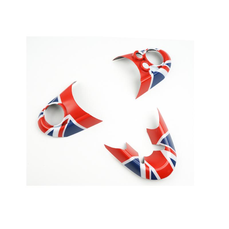 For MINI One Cooper S JCW F60 F55 F54 F56 F57 Car Steering Wheel Button Cover Sticker PC Interior Decoration Car-styling Auto