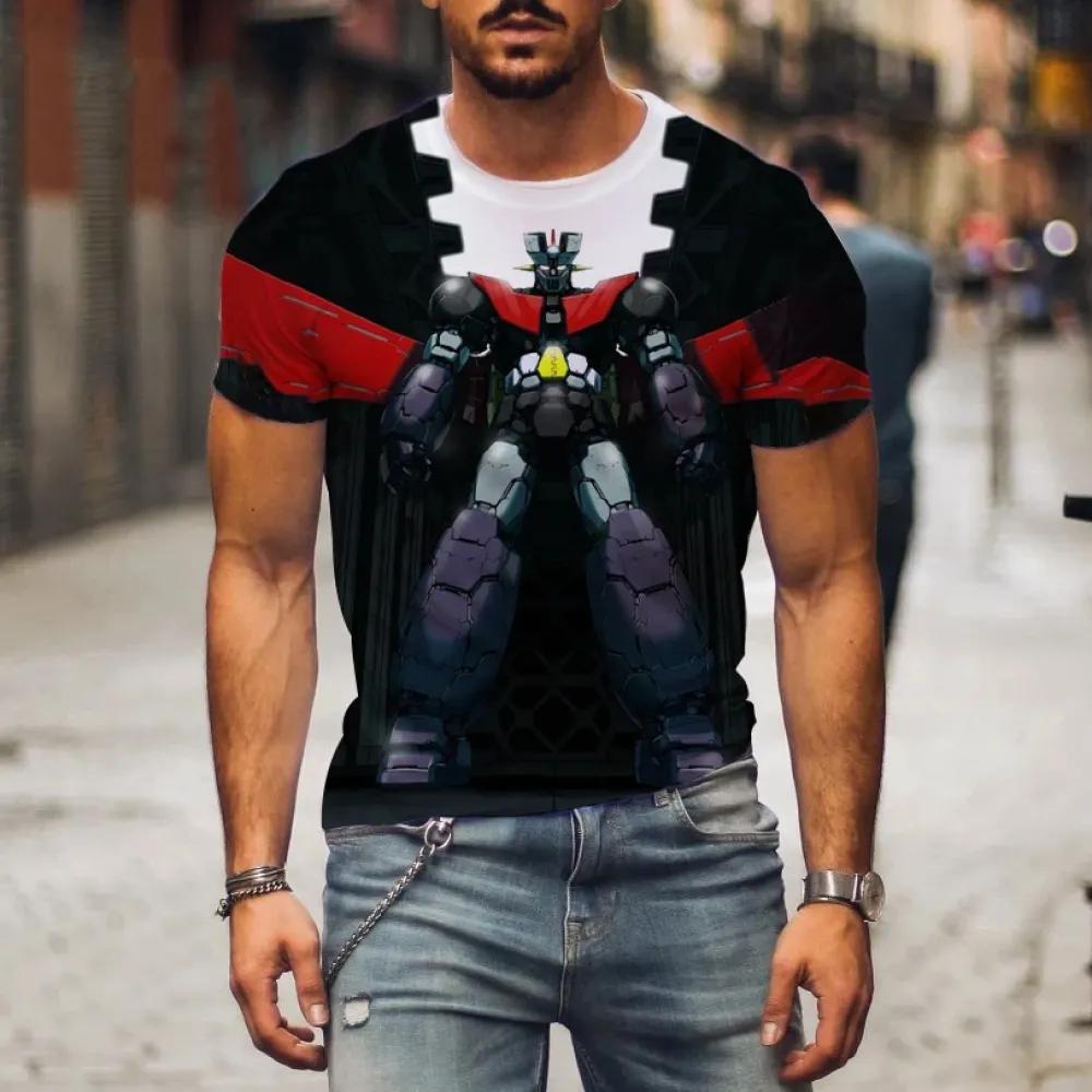 Výpredaj tričiek Mazinger ZT pre mužov, anime, robot, 3D potlač, tričká s krátkym rukávom, dámske módne streetwear, Harajuku, detské topy