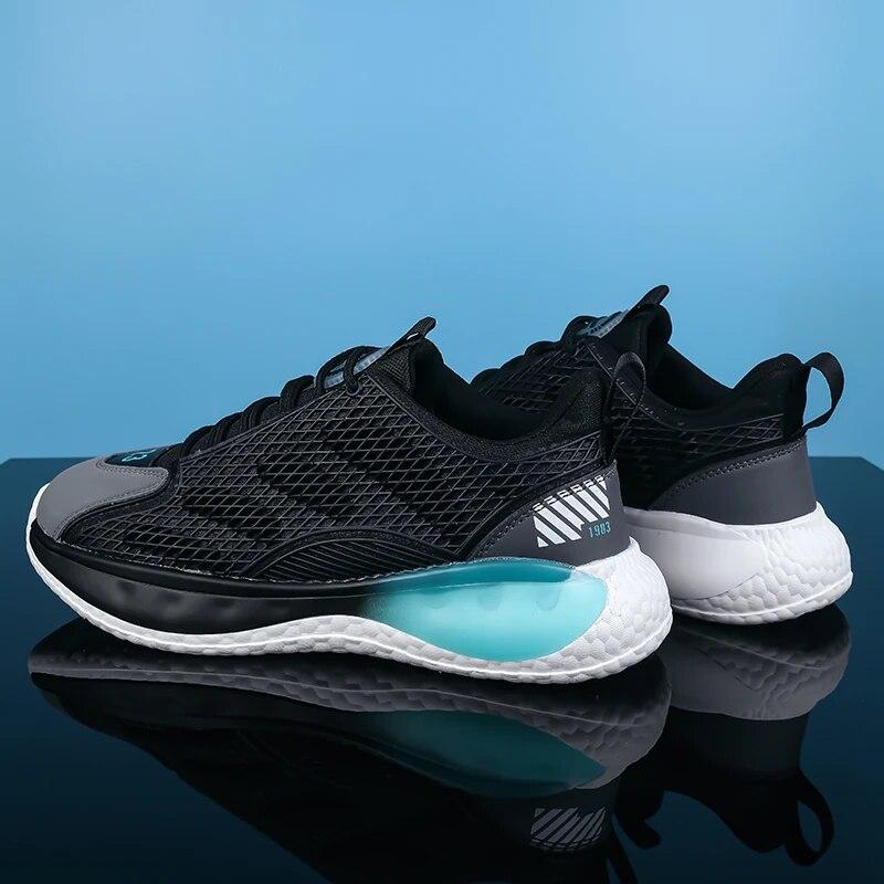 Herbst Frühling männer Tennis Sport Schuhe Männliche Studenten Schwarz Weiß Walking Laufen Reise Casual Turnschuhe Dämpfung Trainer