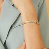 Fashion Bracelet Thick Chain Fish Bone Zircon Gold Silver Elegant Temperament Full Diamond Tennis Mother's Day Gift