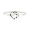 Stříbrný prsten 'Love' stříbrný (rhodiovaný) - 6x6 mm