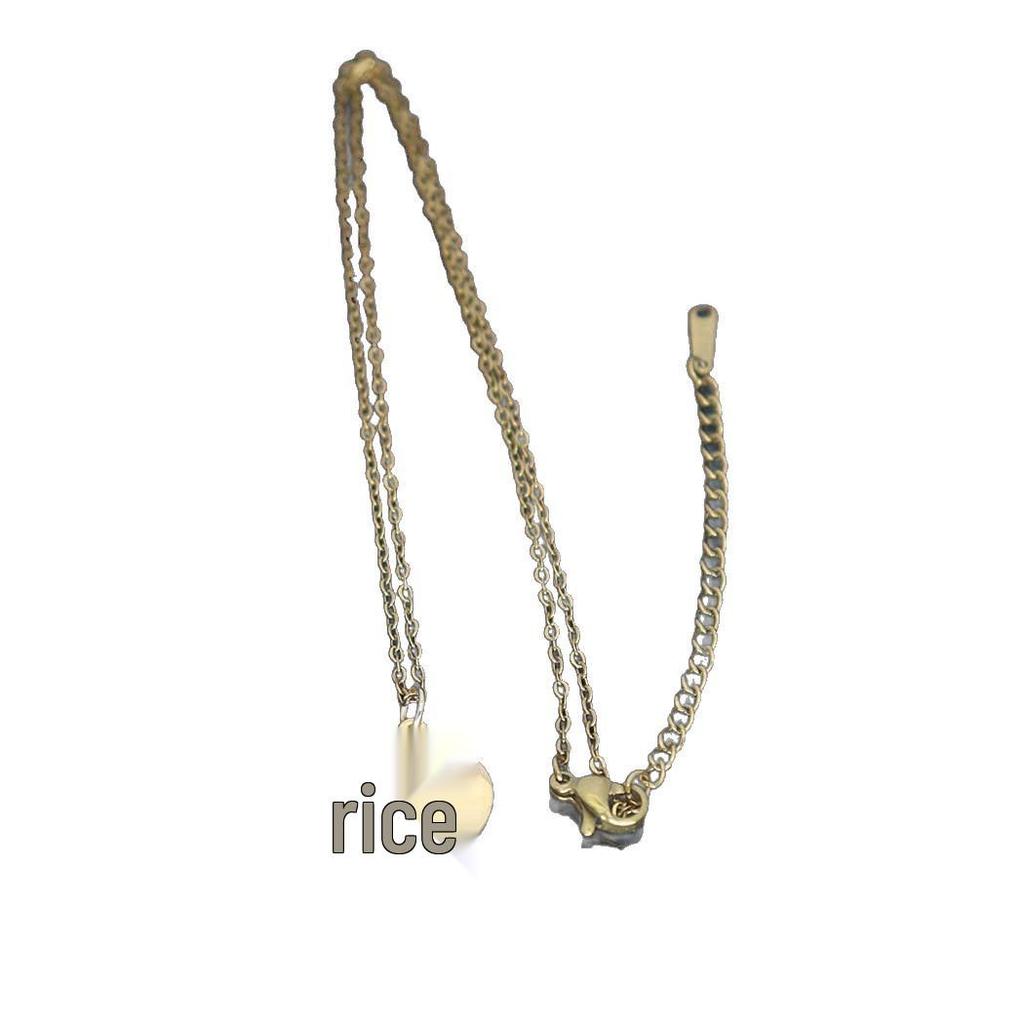 Stainless Steel Moon & Star Pendant Necklace - Versatile Clavicle Chain Accessory