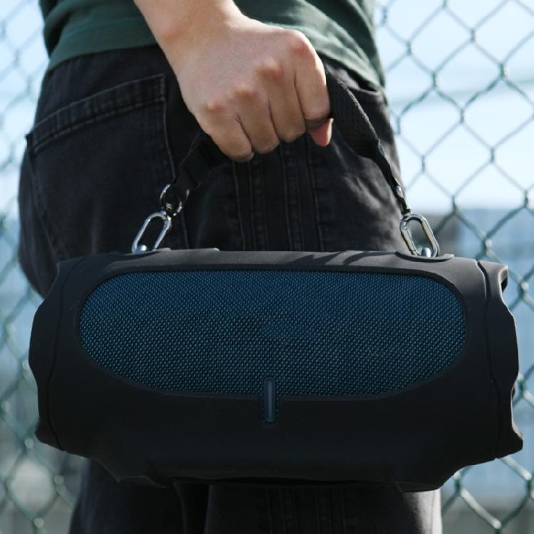 Portable Silicone Case Carrying Storage Bag with Shoulder Straps for Xtreme 4 Speakers for Travel Home Office