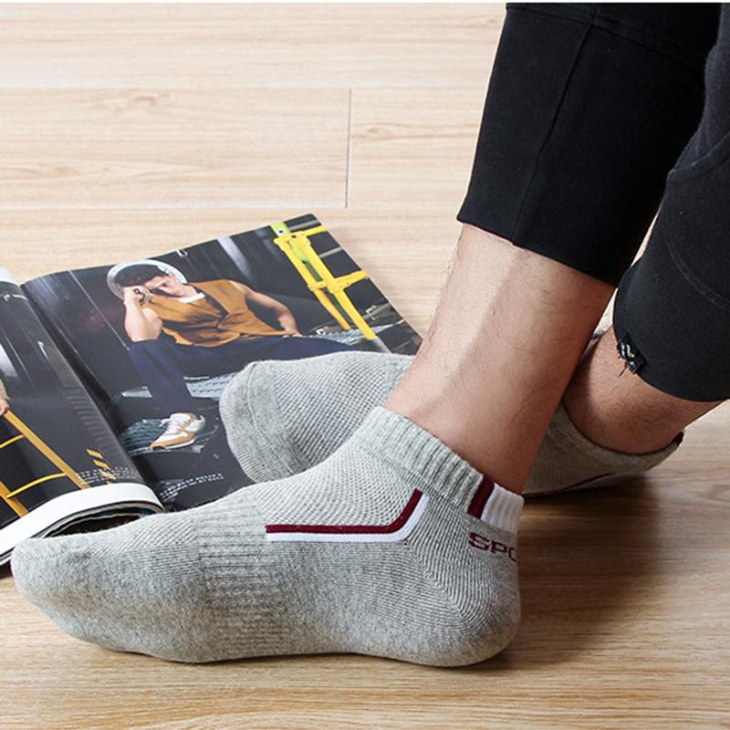 10Pieces=5Pair/lot Summer Cotton Man Short Socks Fashion Breathable Boat Socks Comfortable Casual Socks Male White