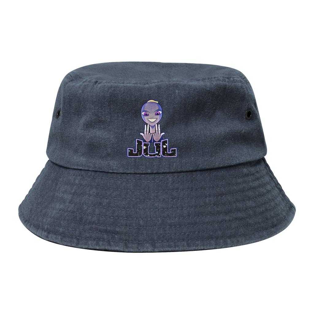 Unisex Washed Denim Bucket Hat Jul Gold And Platinum Rapper Summer Beach  Headwear Hiking Fishing Hats  Bob Hat Birthday Gift