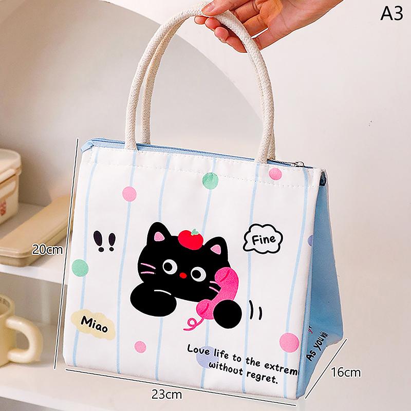 Lunch Bag For Picnic Portable Large Capacity Lunch Bag Collapsible Thermal Breakfast Organizer Portable Insulated Storage Bag