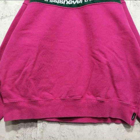 [USED] Popular Thisisneverthat BTS Sweatshirt, Pink, Size M