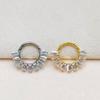 Anello in Lega di Titanio G23 2024 con Frange Intagliate per Naso e Orecchio - Gioiello Piercing Raffinato