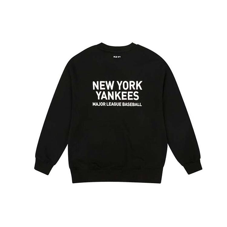 New MLB New York Yankees Sweatshirts Unisex Black 31MT21941-50L