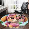 1pc Paw23 Carpet, Round Rug, Comfortable, Suitable for Entryways, Living Rooms, Office, And Bedrooms, Christmas Decoration