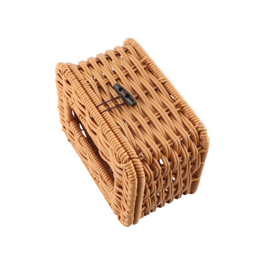 Plastic Napkin Holder Retro Style Carton Container Practical Imitation Rattan Tissue Box Home