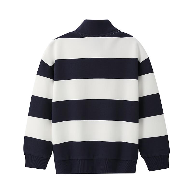Champion Unisex Kids' Striped Half-Zip Sweatshirt