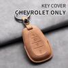 Leather Car Key Case Cover Protective Shell For Chevrolet Chevy Malibu Camaro Cruze Traverse Spark Equinox Sonic Volt Keychain