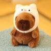 Cute Ugly Capybara Plush Keychain Kawaii Water Hog Doll Bag Pendant Charm Gift