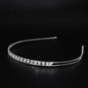 Chic Lady Hair Band Head Piece Metal Headband Hair Accessories Shine Silver Color Jewelry