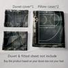 Basketball court design Bedding Duvet cover sets Duvet covers Pillowcases gifts (1 * Duvet Cover 2 * Pillowcases, without duvet insert)
