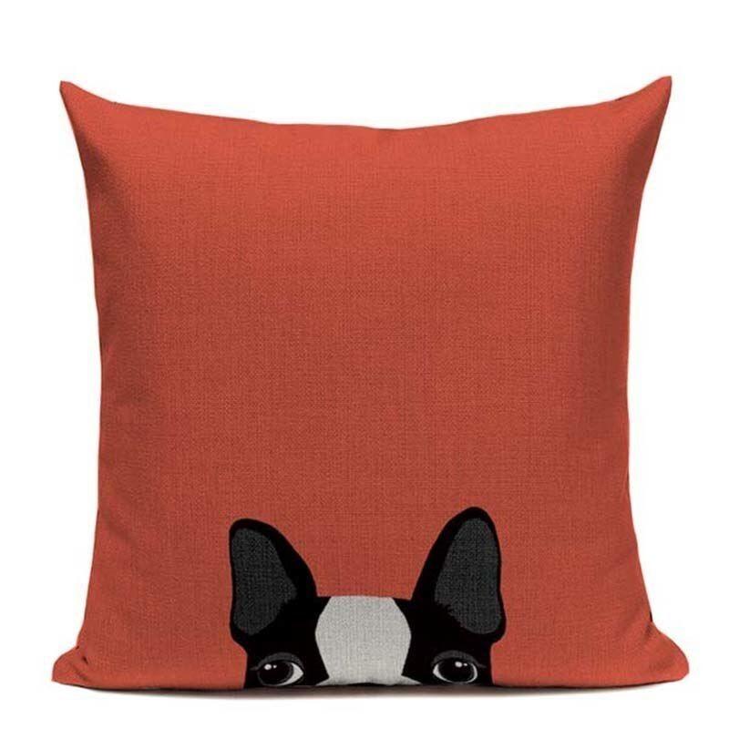 Premium Quality Boston Terrier French Bulldog Cushion Pillow Case For All Rooms