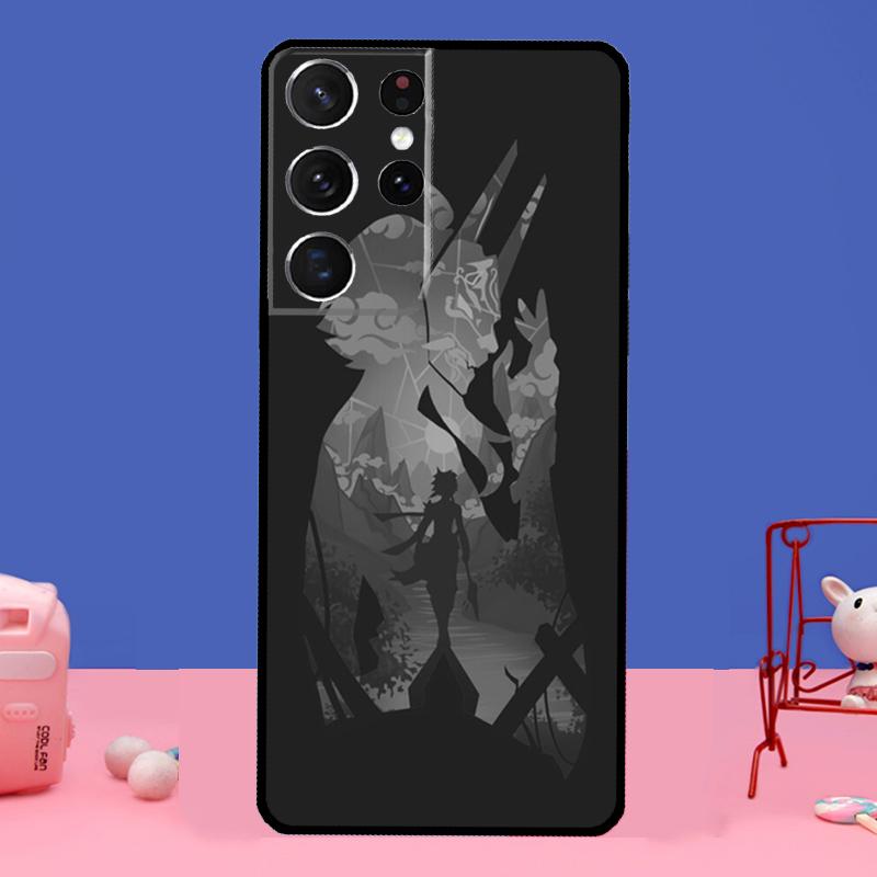 Genshin Impact Xiao Phone Case For Samsung Galaxy S21 Ultra S20 FE S8 S9 S10 S22 Plus Note 20 Ultra Full Cover