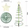 Christmas Tree Garden Decorative Lights Stars LED Solar Ground Light Solar Energy Lamp Coil Shape Sun Lamps