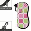 Vintage Floral Patchwork Print Soft Eyeglasses Sunglasses Case,Portable Anti Scratch Spectacle Pouch,Lightweight Protective Eyewear Bag for Travel