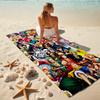 1Pc One Piece Adventure Beach Towel, Quick Dry, Multi-Use for Beach Pool Gym Yoga Home Travel, Christmas, Halloween, Xmas Gift M928418