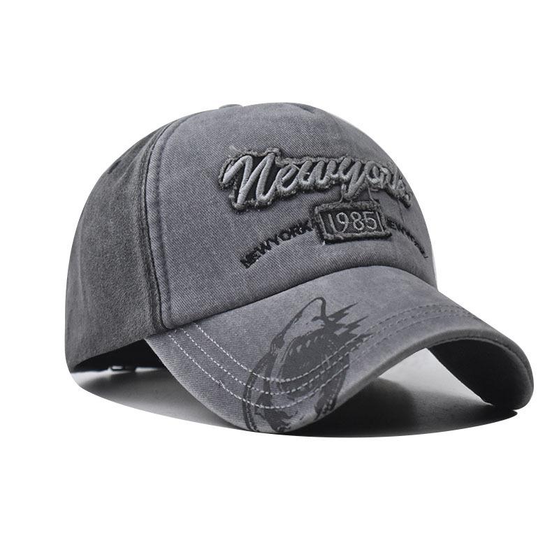 Spring and Autumn Hip Hop Hat Men's and Women's Fishing Hat Washed Old Graffiti Cotton Embroidery Baseball Cap Cap