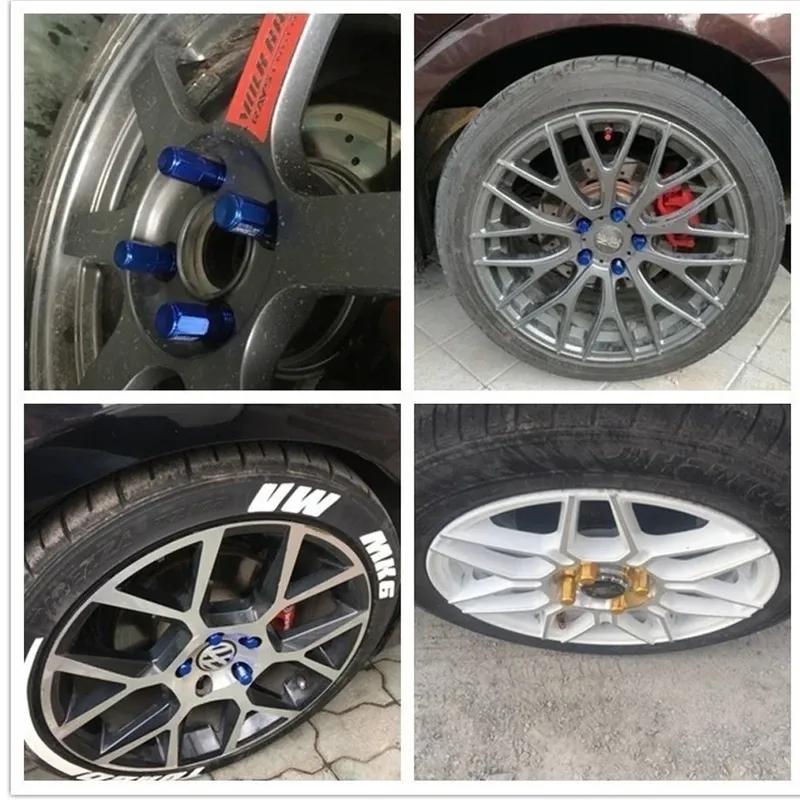 20Pcs Car Lug Wheel Nuts Screw M12 X1.25/ 1.5MM Aluminum Universal Racing Wheel Lug Nuts Extended For Nissan Honda Suzuki