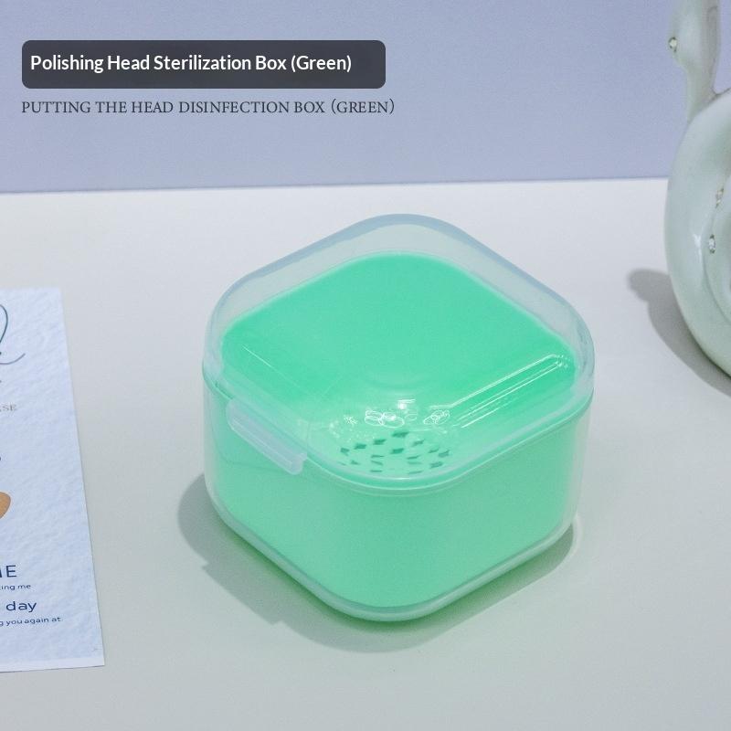 Non-Toxic Multifunctional Disinfection Box Double Layer Soaking Feature for Nail Art Tools Salon Manicure