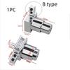 1pc Sliding Lock Zinc Alloy H Slide Chute Lock with Key for Jewellery Wine Showcase Cabinet Door Glass Push Furniture Hardware