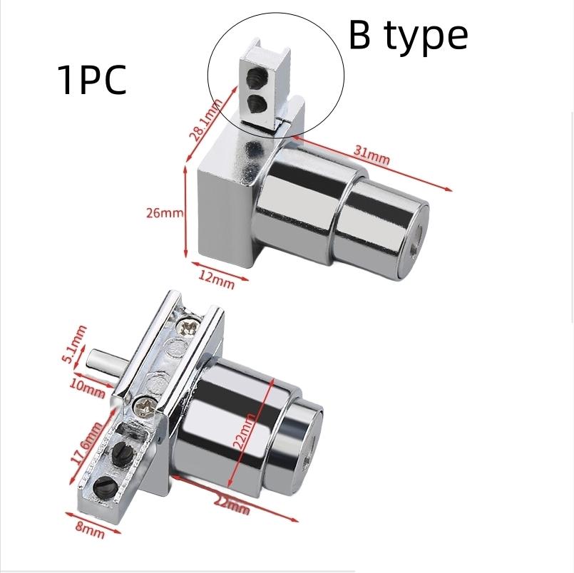 1pc Sliding Lock Zinc Alloy H Slide Chute Lock with Key for Jewellery Wine Showcase Cabinet Door Glass Push Furniture Hardware