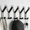 4/5/6/10 Stück Kohlenstoffstahl Wandhaken Schwerlast Türhaken Handtuch Aufhängehaken Heimorganisation