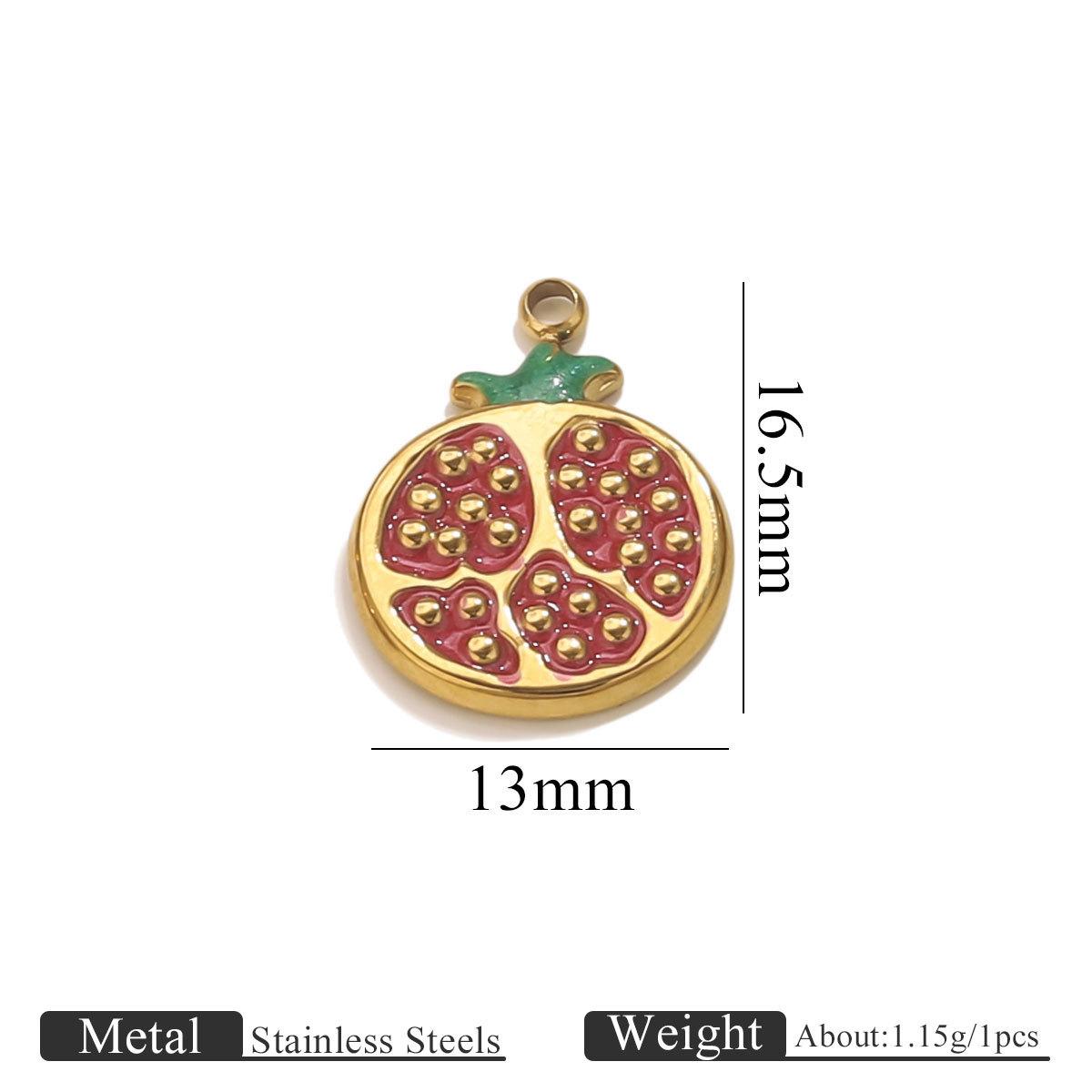 5Pcs Stainless Steel Oil Drop Pendant Diy Bracelet Necklace Jewelry Pendant Creative Handmade Accessories 2025 NEW